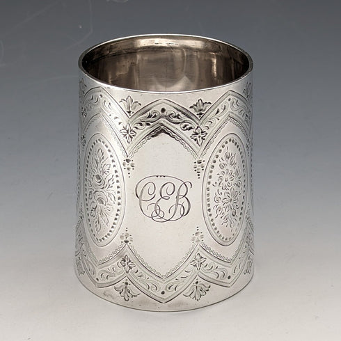 1885 年英國古董純銀馬克杯 120 克 Mappin & Webb